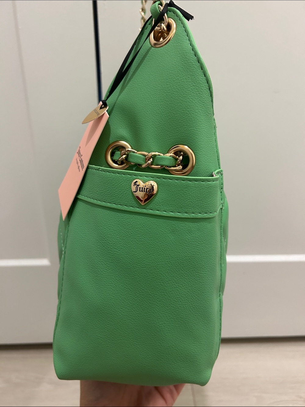 Juicy Couture Exclusive "Fashion Icon" Bucket Bag in Retro Green - Picture 5 of 13